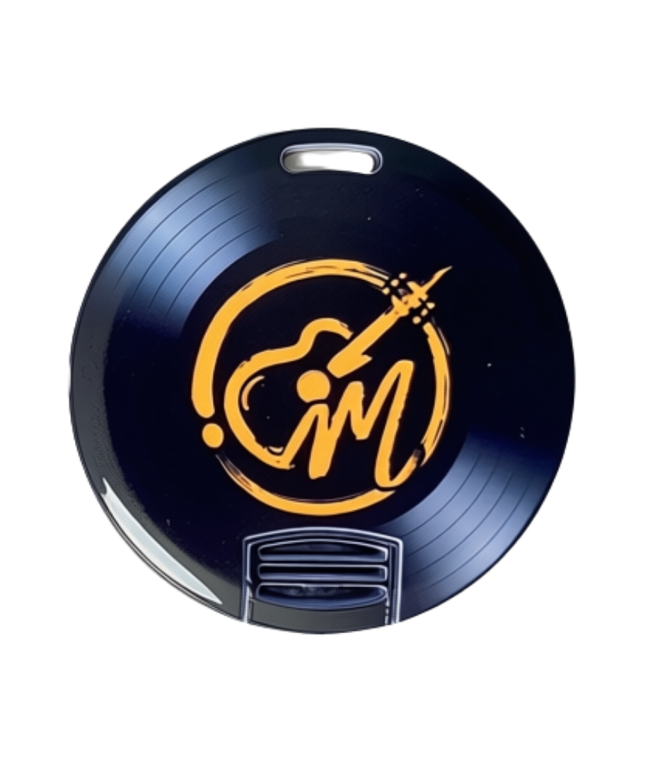 Chiavetta USB Musica Muta a forma di disco, vista frontale